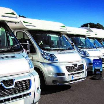 Transportation of caravans and motorhomes  for commercial purposes
