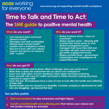 Mental health support from ACAS